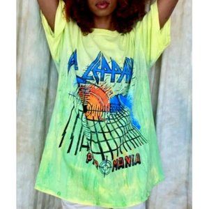 DEF LEPPARD PYROMANIA T-SHIRT DRESS - S/M